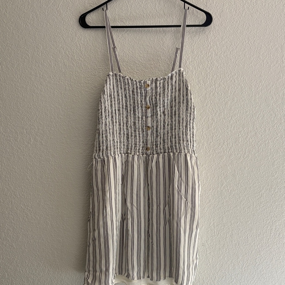 Hollister Striped Summer Smocked Dress